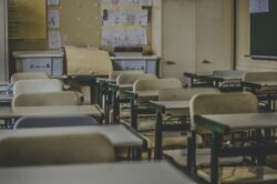 School classroom empty